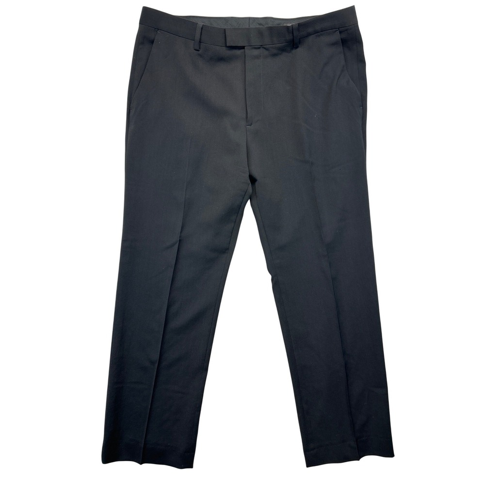 Banana Republic Dress Pants‎ Mens 36x30 Black Tailored Slim Fit Cerruti Wool
